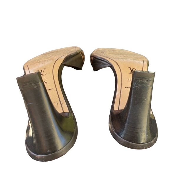 Louis Vuitton Brown and Tan Sandal with Authentication Certificate Size 37.5 - Picture 3 of 14